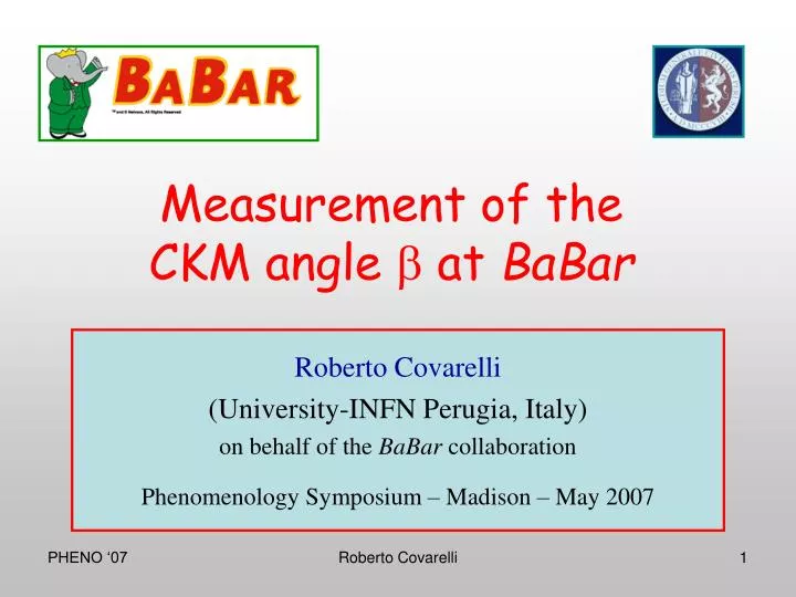 measurement of the ckm angle b at babar