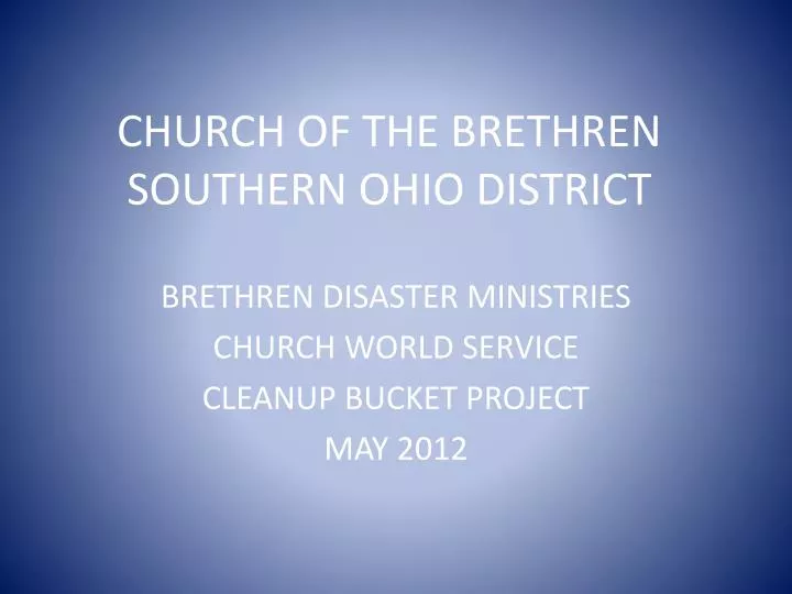 church of the brethren southern ohio district