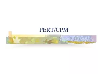 pert cpm