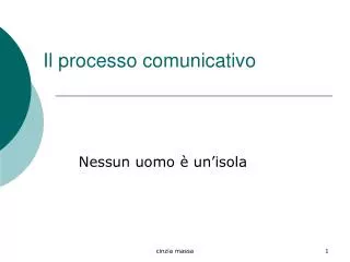 il processo comunicativo