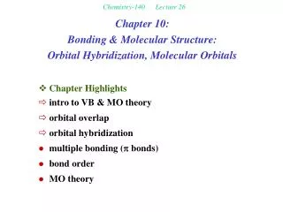 Chemistry-140 Lecture 26