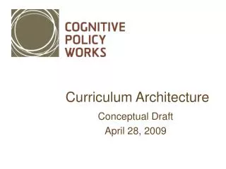 Curriculum Architecture