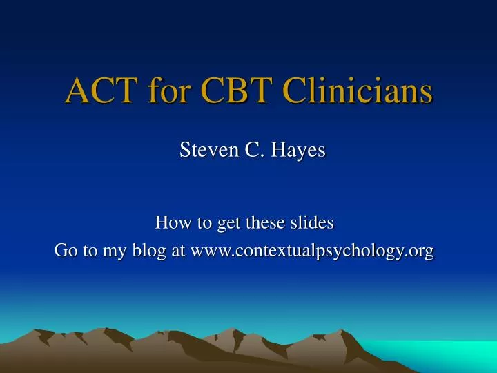 act for cbt clinicians
