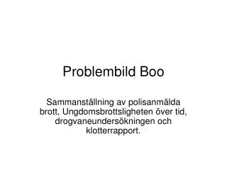 problembild boo
