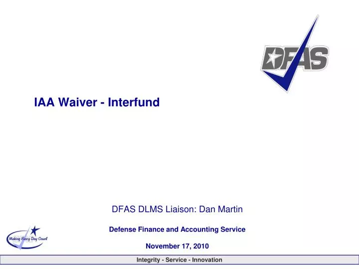 iaa waiver interfund