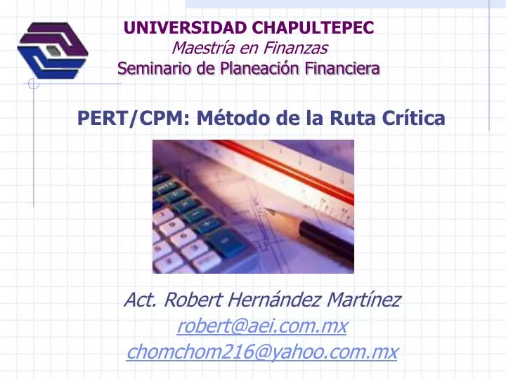 universidad chapultepec maestr a en finanzas seminario de planeaci n financiera