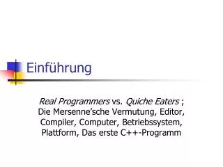einf hrung
