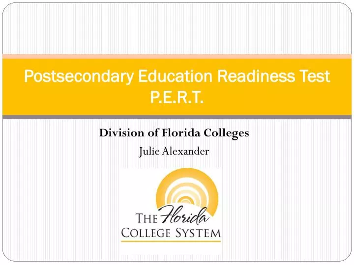 postsecondary education readiness test p e r t