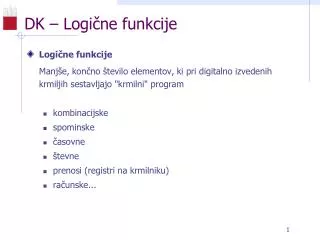 dk logi ne funkcije