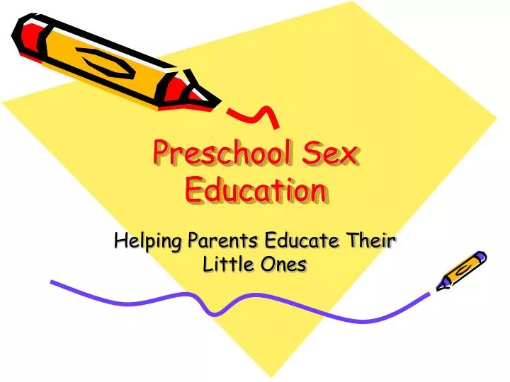 preschool sex education