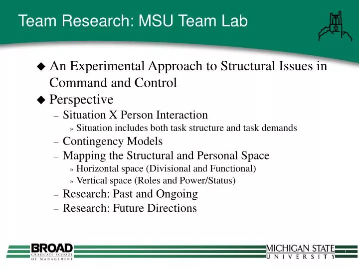 team research msu team lab