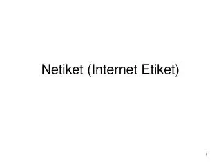netiket internet etiket