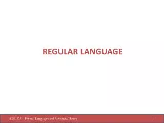 regular language