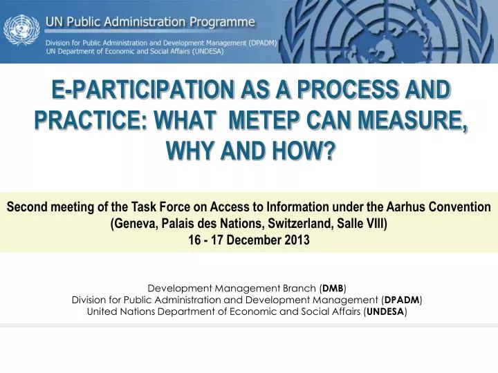 e participation as a process and practice what metep can measure why and how