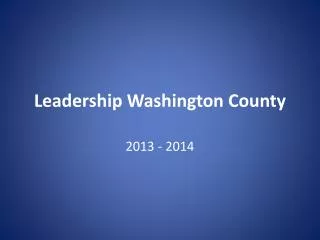 Leadership Washington County
