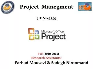 Project Manegment ( IENG 419)