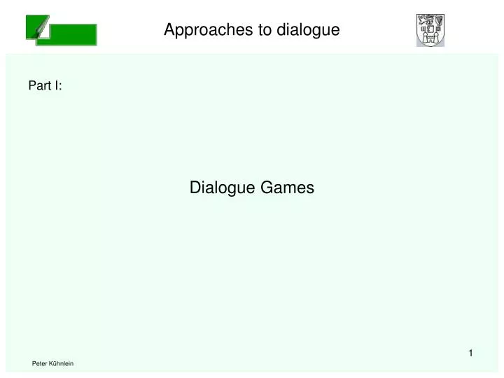 dialogue games