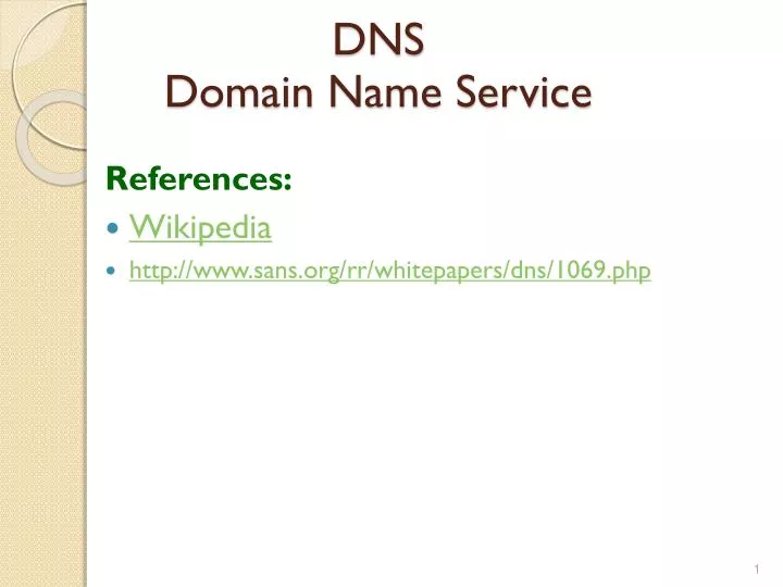 dns domain name service