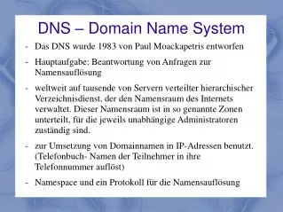 dns domain name system