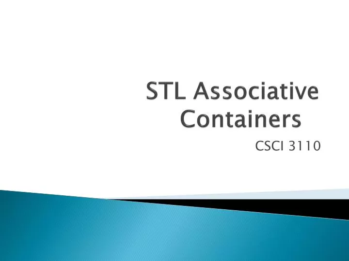 stl associative containers