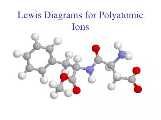 Lewis Diagrams for Polyatomic Ions