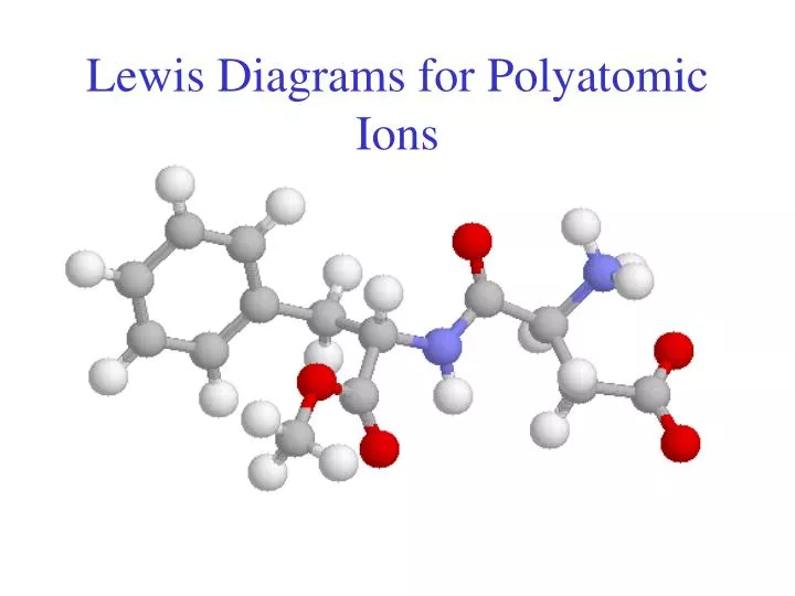 lewis diagrams for polyatomic ions