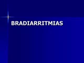 bradiarritmias