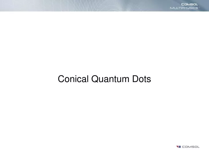 conical quantum dots