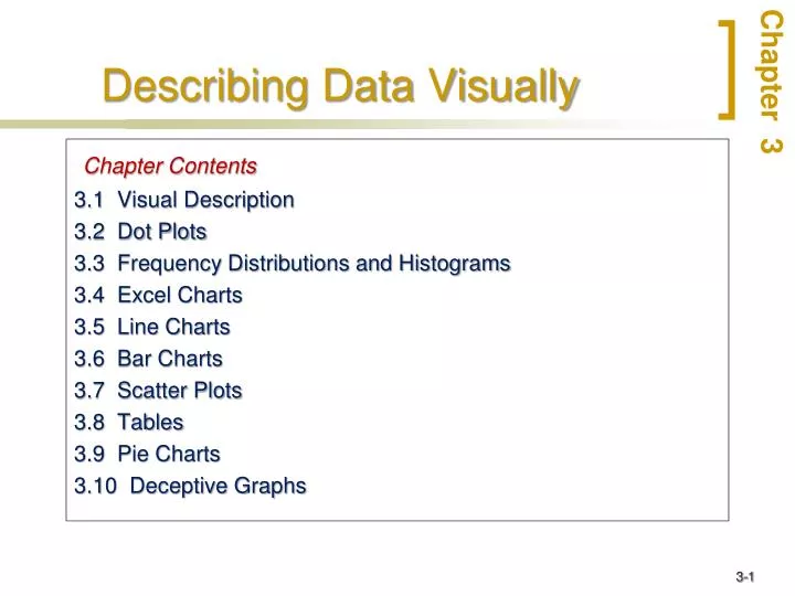 describing data visually