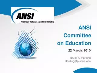 ANSI Committee on Education