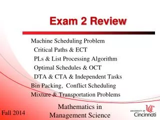 Exam 2 Review