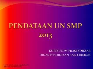 pendataan un smp 2013
