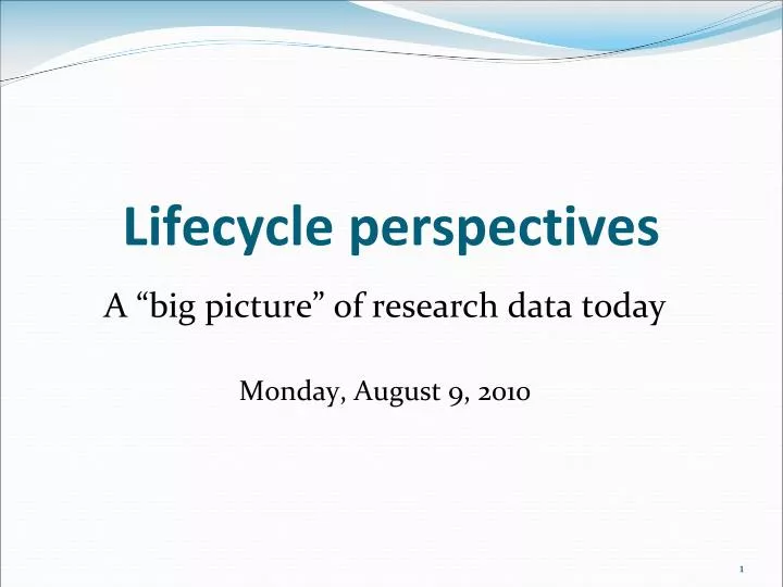 lifecycle perspectives