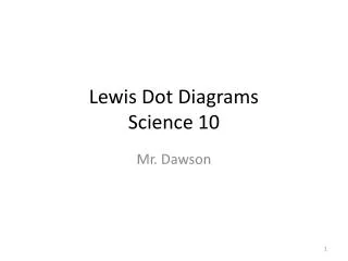 Lewis Dot Diagrams Science 10