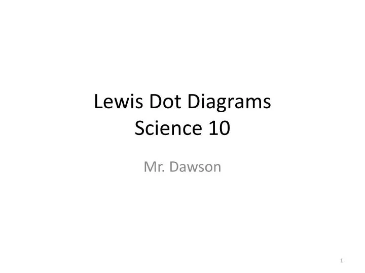 lewis dot diagrams science 10
