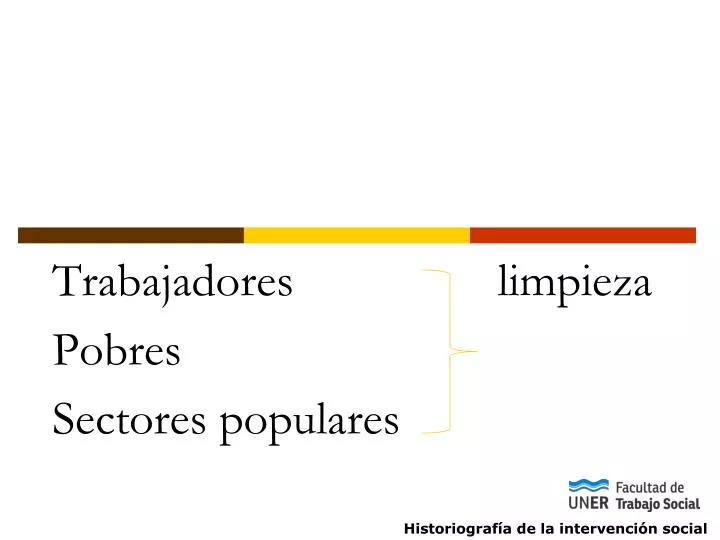 trabajadores limpieza pobres sectores populares