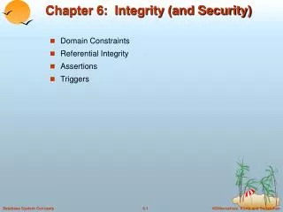 chapter 6 integrity and security