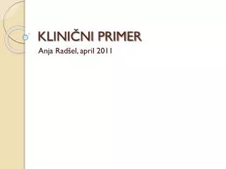 klini ni primer