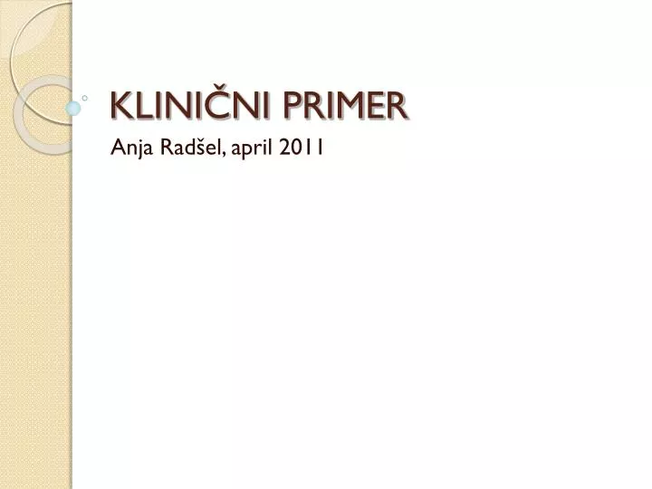 klini ni primer