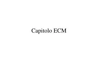 capitolo ecm