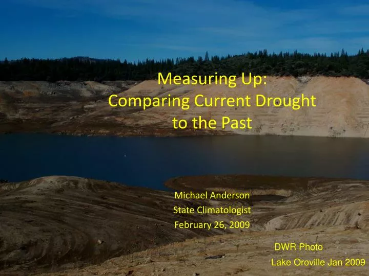 measuring up comparing current drought to the past