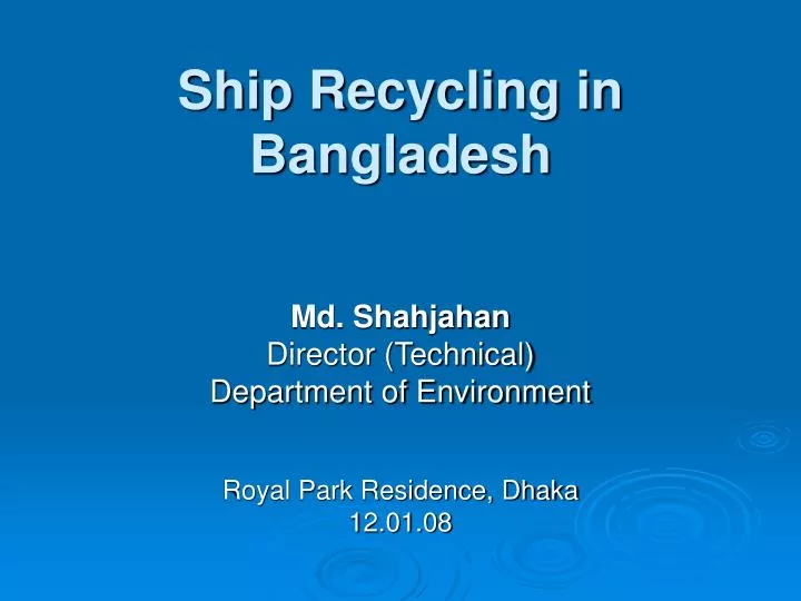 ship recycling in bangladesh