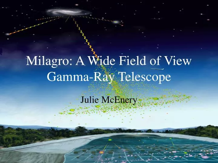 milagro a wide field of view gamma ray telescope