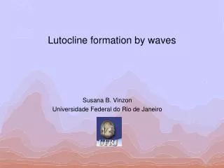 lutocline formation by waves