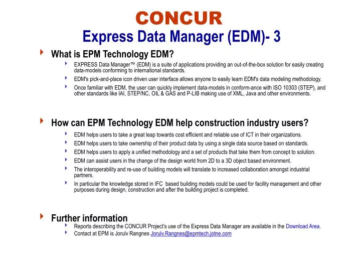 concur express data manager edm 3