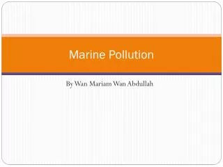 Marine Pollution