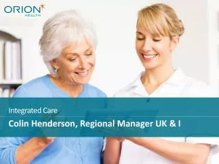 Colin Henderson, Regional Manager UK &amp; I