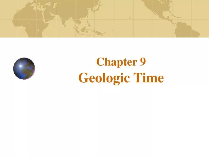 chapter 9 geologic time