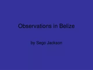 by sego jackson