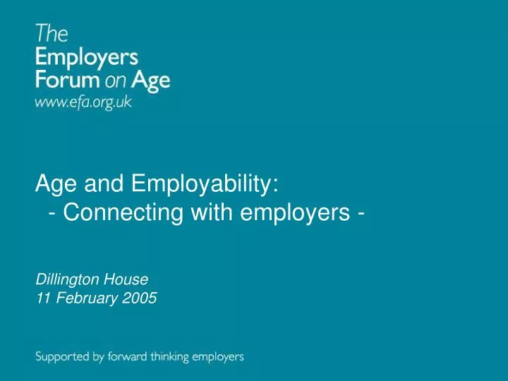 age and employability connecting with employers